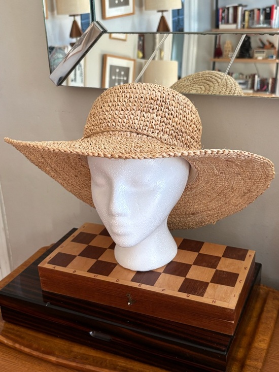 Kathy Jeanne Accessories - Kathy Jeanne Straw Wide-Brim Sun Hat - Natural